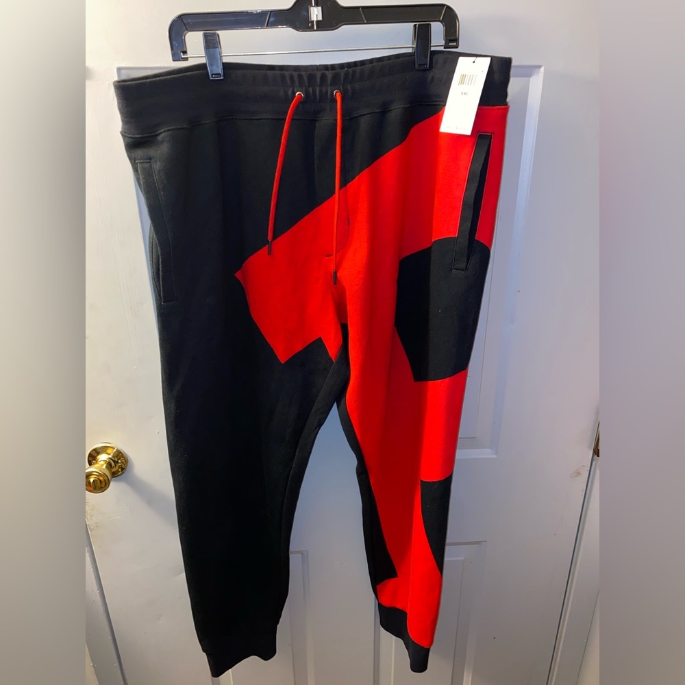 Polo sweat pants black and red 2X “NEW” with tags
